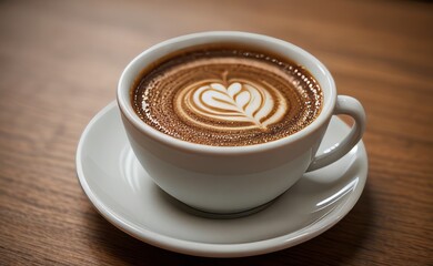 Obraz premium close up shot professional photograph of cup of coffee