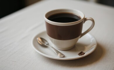 Obraz premium close up shot professional photograph of cup of coffee