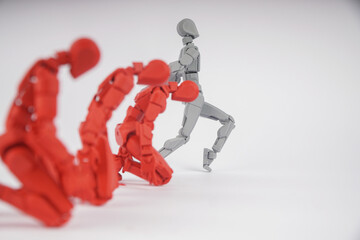 to be the first, a leader, to stand out from the crowd