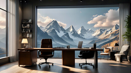 office in the mountains 