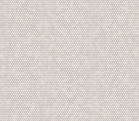 Honeycomb mosaic hexagons background. Bold rounded hexagons mosaic pattern. Brown color tones. Small hexagon shapes. Seamless pattern. Tileable vector illustration.