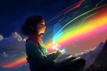 Lightcore: A Lofi Art Spectrum of Rainbow Sparks Igniting Creativity