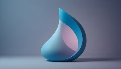 Blue Shape Background: Sleek Banner Abstract Design