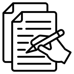 Document Icon Element For Design