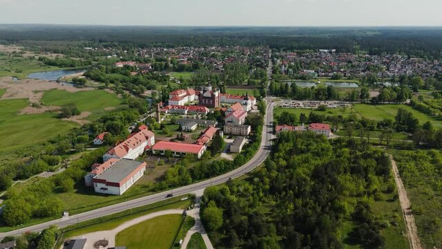 Miasto Supraśl z przepięknym Prawosławnym Monasterem Zwiastowania Przenajświętszej Bogarodzicy