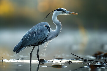Naklejka premium Birdwatching and wildlife photography in nature reserves 