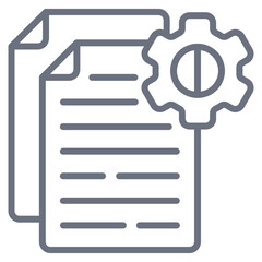 Fototapeta premium Document Management Icon Element For Design