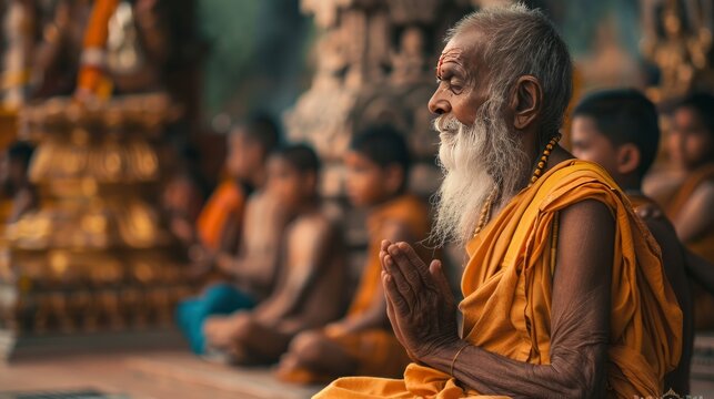 The interactions between gurus and disciples on Guru Purnima. Let your lens reveal the profound bond of trust, respect, and wisdom shared between teacher and student