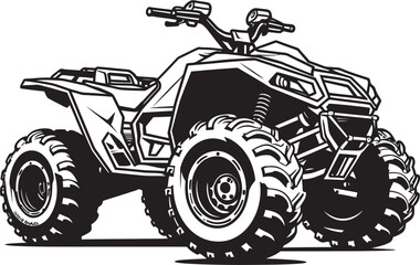 Adrenaline Pumping ATV Journey Vector Illustration Spectacle