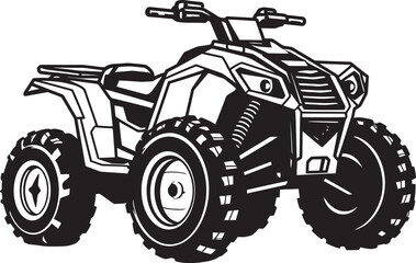 Off Road Excitement High Quality ATV Vector Art