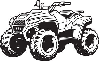 Unveiling ATV Excitement High Quality Vector Art