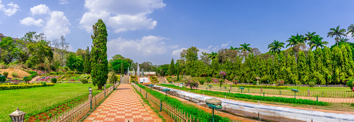 Brindavan Gardens at Mandya District, Karnataka. it is at the bottom of the Krishnaraja Sagara Dam...