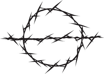 Mysterious Barbed Wire Vector Renderings Intriguing Mystery