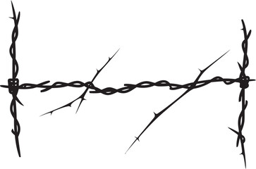 Artistic Barbed Wire Vector Graphics Creative Expression