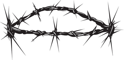 Intriguing Barbed Wire Vector Artwork Enigmatic Beauty