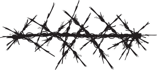 Artistic Barbed Wire Vector Graphics Creative Flourishes