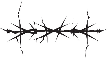 Urban Barbed Wire Vector Art Metropolis Majesty