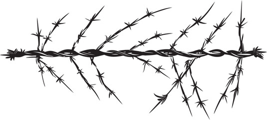 Vintage Inspired Barbed Wire Vector Graphics Retro Resurgence