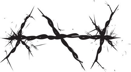 Vibrant Barbed Wire Vector Elements Lively Lines