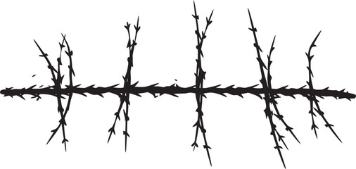 Surreal Barbed Wire Vector Graphics Dreamy Dimensions