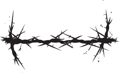 Intense Barbed Wire Vector Illustrations Powerful Imagery