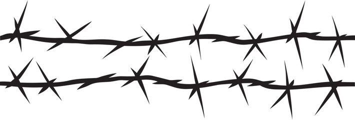 Contemporary Barbed Wire Vector Graphics Modern Flair