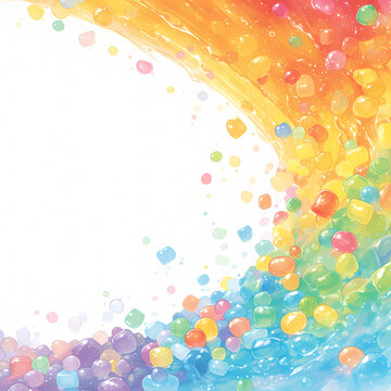 A Spectacular Candy Swirl in Vibrant Colors - Ideal for Creative Projects and Campaigns