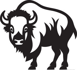 Bison Bull Vector Icon