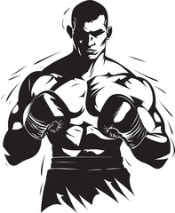 Boxing Legend Vector Illustration of Iconic Fighter