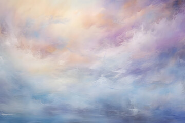 Fototapeta na wymiar heavenly ocean serenity, abstract landscape art, painting background, wallpaper