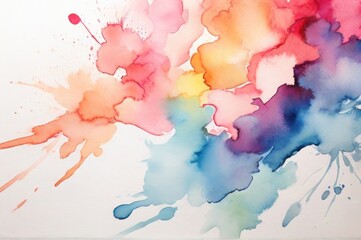 abstract watercolor background with splashes