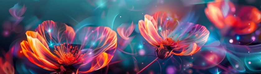 Obraz premium Beautiful abstract background of clematis flowers