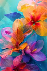 Beautiful abstract background of clematis flowers