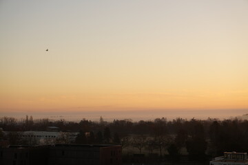 Peaceful and beautifull senset on sky