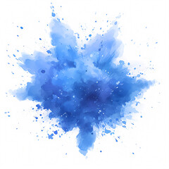 Energetic Blue Artistic Spray of Colors for Branding and Visual Content Creation