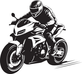 Bold and Brash Cafe Racer Motorcycle Racing Vector Illustration Pack