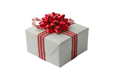 Obraz premium Christmas gift box on white background,png