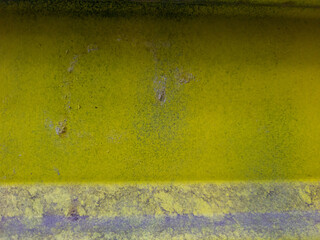 Une surface jaune verte grunge avec structure apparente pour graphisme