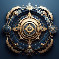 Intricate Steampunk-Inspired Mechanical Clock
