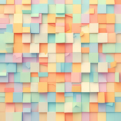 Vibrant Collage of Abstract Paper Squares for Creative Backgrounds and Graphic Design Projects