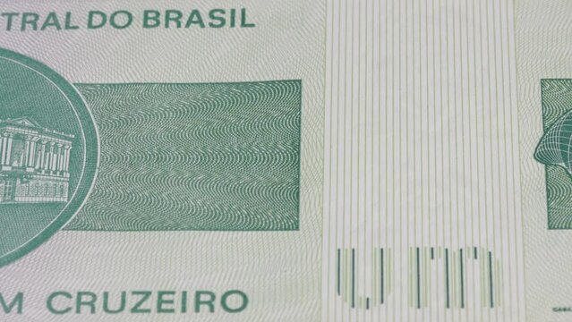 5 Brazilian cruzeiro BRL national currency money legal tender banknote bill 2