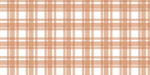 Gingham pattern seamless Plaid repeat in beige Design for print, tartan, gift wrap, textiles, checkered background for tablecloth
