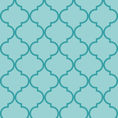 Arabesque Mosaic. Geometric Trellis Tile. Quatrefoil Arabian Ethnic Tesselation. Cool Persian Pattern. Traditional Seamless Moroccan Ornament . Vintage Geo Hijri.