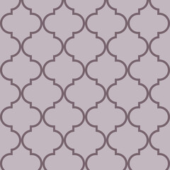 Arabesque Mosaic. Geometric Trellis Tile. Quatrefoil Arabian Ethnic Tesselation. Cool Persian Pattern. Traditional Seamless Moroccan Ornament . Vintage Geo Hijri.