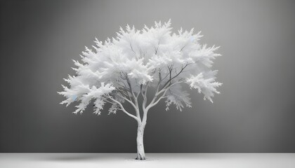 Tree Background, Ivory Whispers, Whispering Winter Canopy