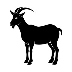 silhouette of a goat