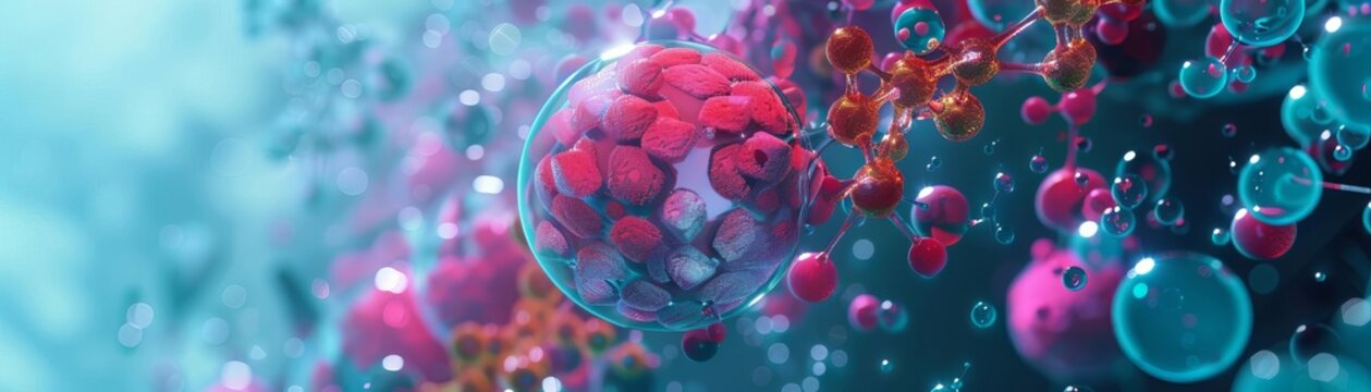 Depict a molecular model of a fullerenebased drug delivery system, focusing on its potential in targeted cancer therapy