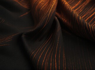 Beautiful And Simple Black and dark orange fabric like texture background generative Ai, Yellow...