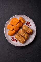 Delicious hearty vegetarian or vegan dish in the form of cutlets or patties