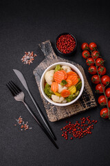 Delicious fresh vegetables broccoli, cauliflower, carrots steamed with salt